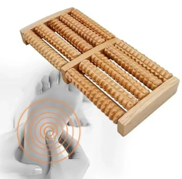 Wooden Foot Relaxing Roller – Foot Massager for Pain Relief & Stress Relaxation